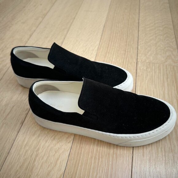 The Row Black Suede Marie H Sneakers - Picture 1 of 4